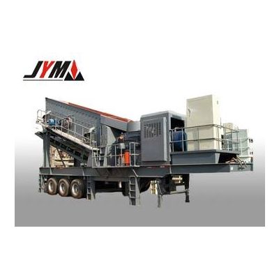 mobile crushing station for material