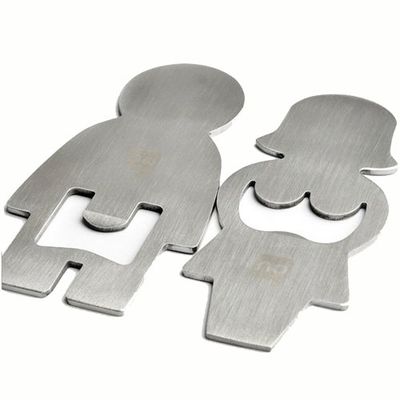 Man and Woman Stainless Steel Bottle Opener