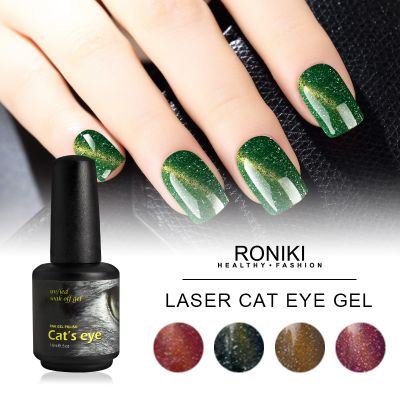 RONIKI Laser Magnet Cat Eye Gel Polish,Cat Eye Gel,Laser Cat Eye Gel Polish,Variety Cat Eye Gel