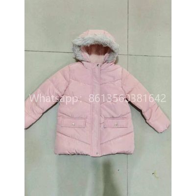 factory price apparel stock children winter parka jacket with best quality