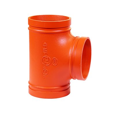 ductile iron pipe fitting pipe grooved tee equal reducing