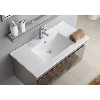 Bathroom different size thin rectangular ceramic wash hand cabinet basin