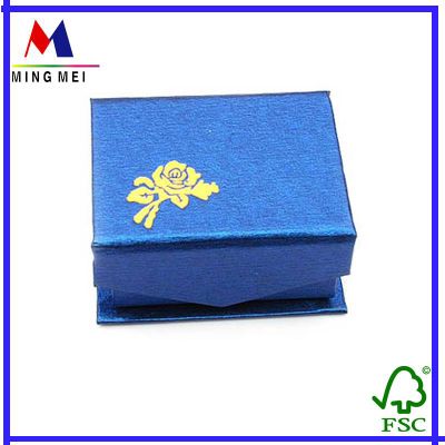 Customized bookshaped paper gift box with silver stamping