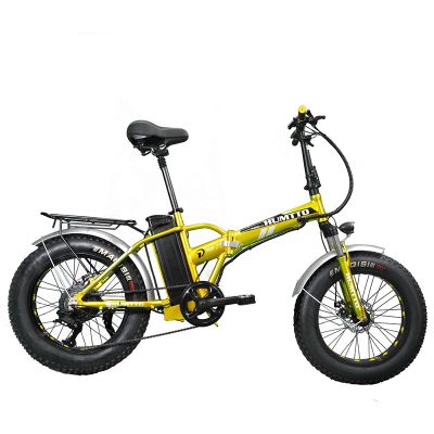 500W Electric High Speed Folding Mountain Bicycle 204.0 Inch Ebike Big Fat Tire Electric Bike