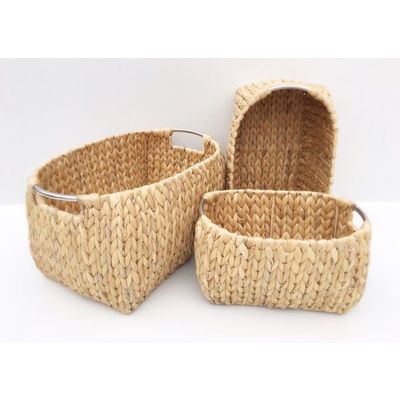 rattan, waterhyacinth storage basket