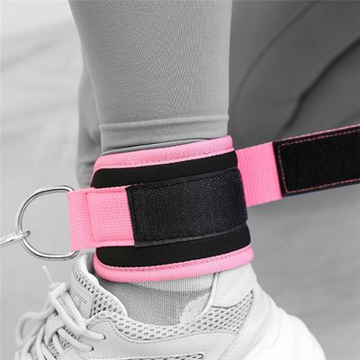 Custom Workout Ankle Straps for Cable Machines Double D-ring