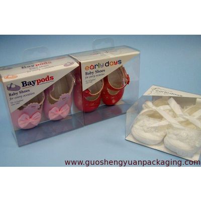 clear plastic box for packaging baby shoes and other baby product