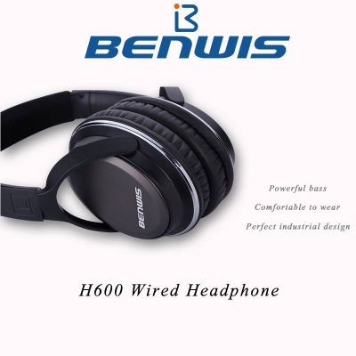 BENWIS H600 over head folding wired headphone for mobile phone and PC