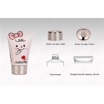 D35 Tube Packing of Cosmetics with Metallic Screw On Cap