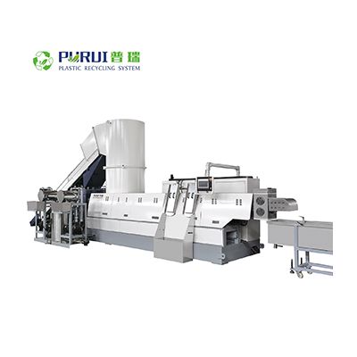 Plastic recycling machine extruder linevertical watering pelletizing line