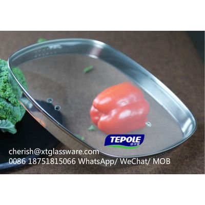320 Celsius Heat Resistance Glass Lids For Cookware Pot Glass Lids Pan Glass Lids