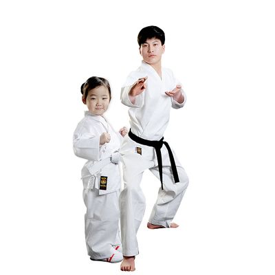 white color karate suit, karate uniform