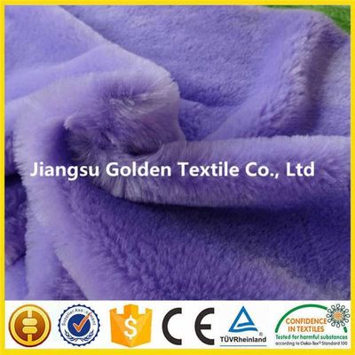 waterproof fabric single side super soft Short Pile fur fabric for winter table cloth