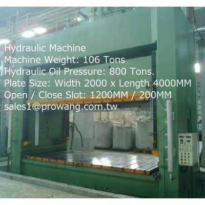 Hydraulic Machine 800 Ton