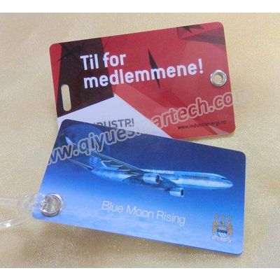 plastic travel ID pvc luggage tag