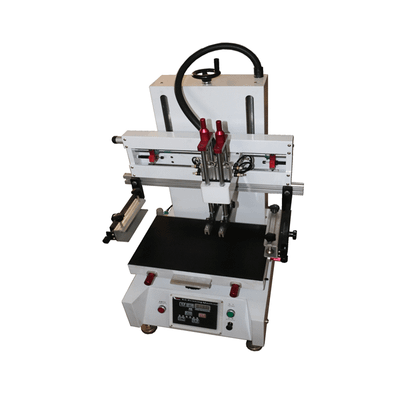 Flat tabletop screen printer with vacuum table