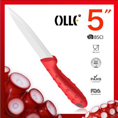 Brand New Design 5 Inch Octopus Handle Utility Ceramic Knives