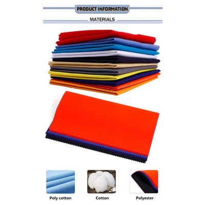 TC 65/35 Cotton/polyester dyedsolid colo colour fabric Stretch For Industrial Workwear Twill Cotton