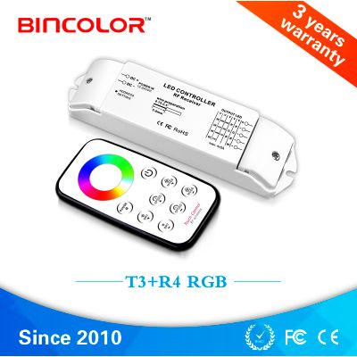 T4 R4 12v 24v high quality full color circle led rgb light touch remote controller