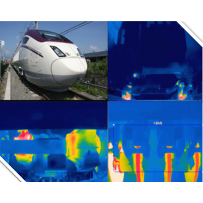 Bottom of train inspection system using thermography thermal imaing infrared IR camera