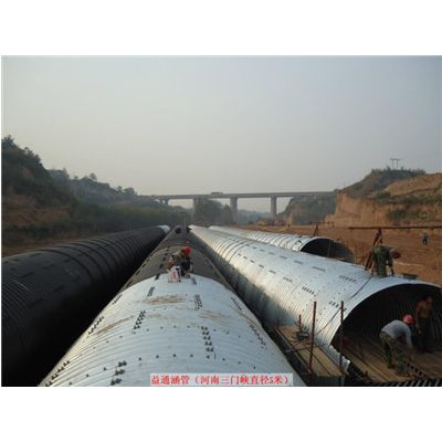 Riveted Galvanized Corrugated Steel Pipe  Galvanized corrugated metal pipe Riveted Corrugated Steel
