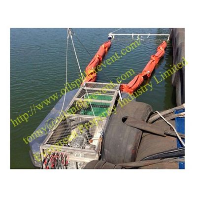INCLINED BELT OIL SKIMMER PVC floating boomfrom Qingdao Singreat