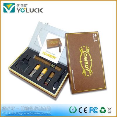 Hot Selling Electronic Cigar Screw-less E-Cigar COWBOY with luxury gift box pack