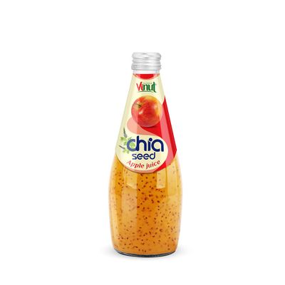 Best Price 290ml Glass bottle VINUT Chia seed drink with Apple Juice Custom Private Label