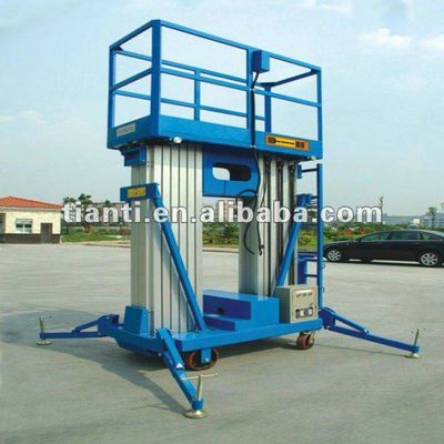 Manufacture portable double mast electric aluminum hydraulic lift table for sale
