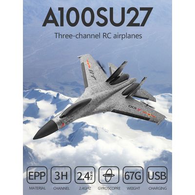 3-channel simulation SU27 RC airplanes for beginners