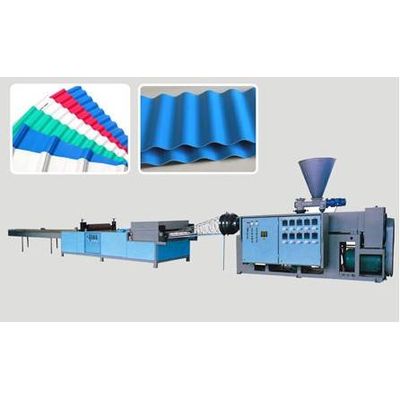 PVC/PP/ABS/PE corrugated plastic roof sheet machine