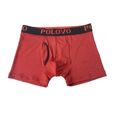 Jacquard waistband breathable men's boxers with pouch