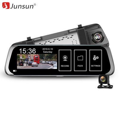 Junsun Dashcam 10" Stream Rear View Camera FHD 1080P Car DVR Video Recorder