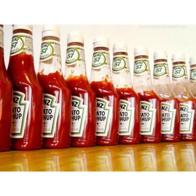 HEINZ Tomato Ketchup Portionen, 100 x 20g, HEINZ Tomato Ketchup, 500 ml, HEINZ Curry Ketchup, 500 m