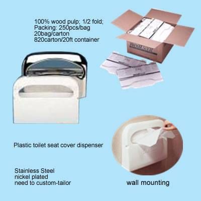 disposable Paper Toilet Seat Cover Paper for Bathroom Accessories