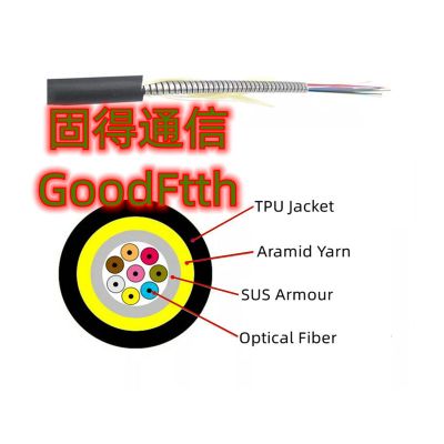 Armoured Tactical Cable TPU Up to 48 Cores GoodFtth SM OM1 OM2 OM3 OM4