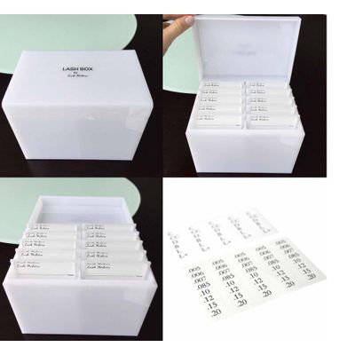 2016 latest Custom acrylic eyelash extension tweezers packaging eyelash box