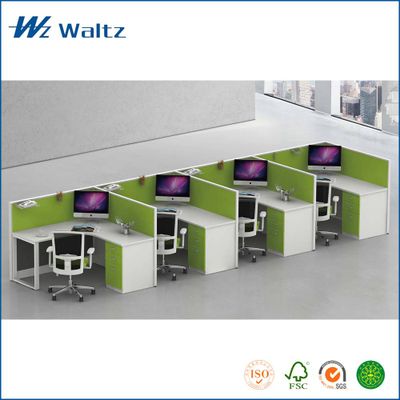 Full fabric partition L shape Office furniture, 4 people office partition/office furniture