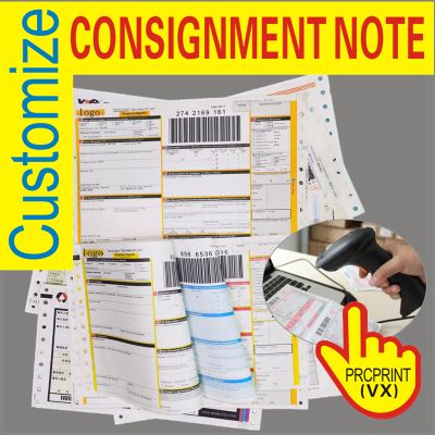 Factory Direct Paper customized Custom Receipt Book Air Waybill Printing Sticker Delivery Note
