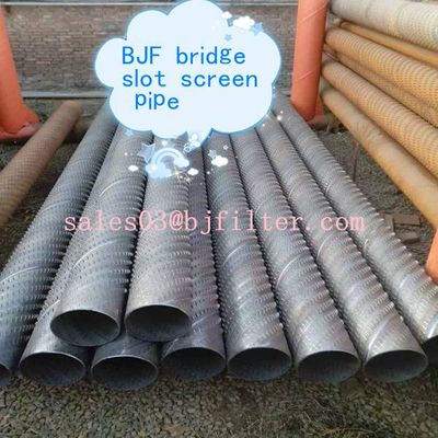 chinese supplier low carbon steel bridge slot drill pipe screen factory