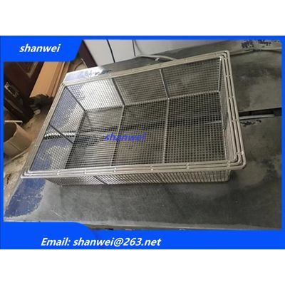 Sterilization Wire Mesh Tray Basket Surgical Autoclave Holding Instruments Lab colding usage