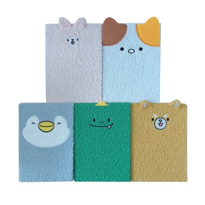 Customizable Promotional Eco-friendly Cute Animals Plush Notebook for Children