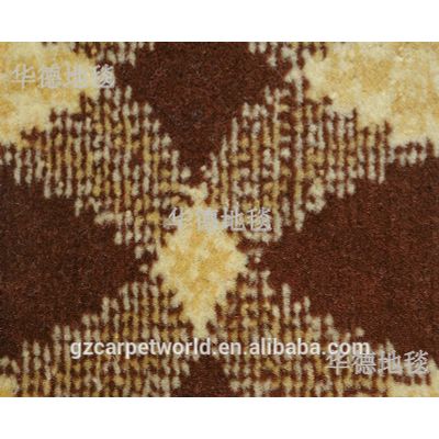 Machine woven PP tufted carpet with wave pattern with 100% polypropylene high cut pile