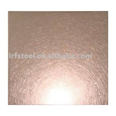 Colored Stainless Steel Plate Sheet Mirror Gold Rose XTJ-052
