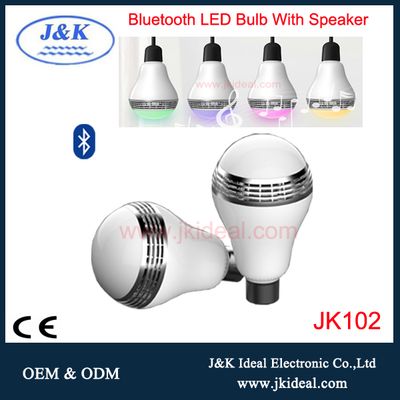 CE/RoHs listed led 5W e27 smart led rgb bluetooth speaker bulb light