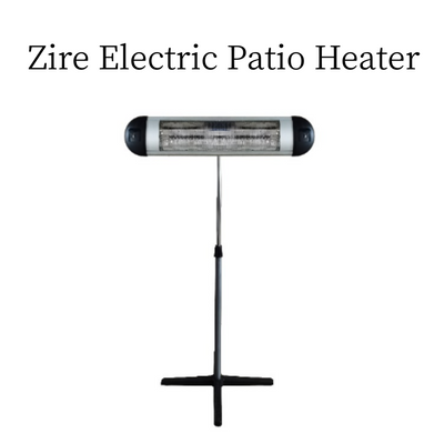 Zire Electric Patio Heater with Standing Remote Control and Timer