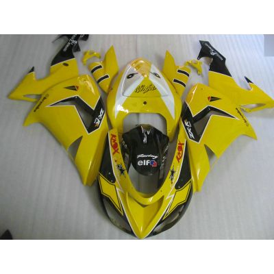 ninja zx-10r 2006 to 2007 abs fairing Yellow aftermarket body kit