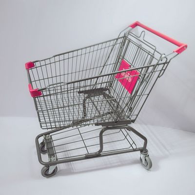 New Style Cheap 4 Wheel Shopping Cart Trolley with Baby Seat for Supermarket