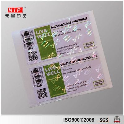 Warranty Heat Transfer Transparent Security Hologram Stickers