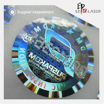 Custom polyester 3D holographic decals with serial number printing